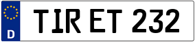 Truck License Plate